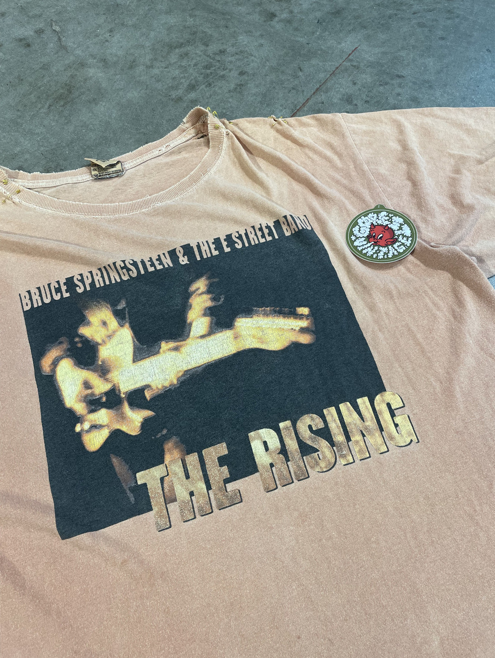 Vintage 90s Thrashed Distressed Bruce Springsteen Tee 23x29